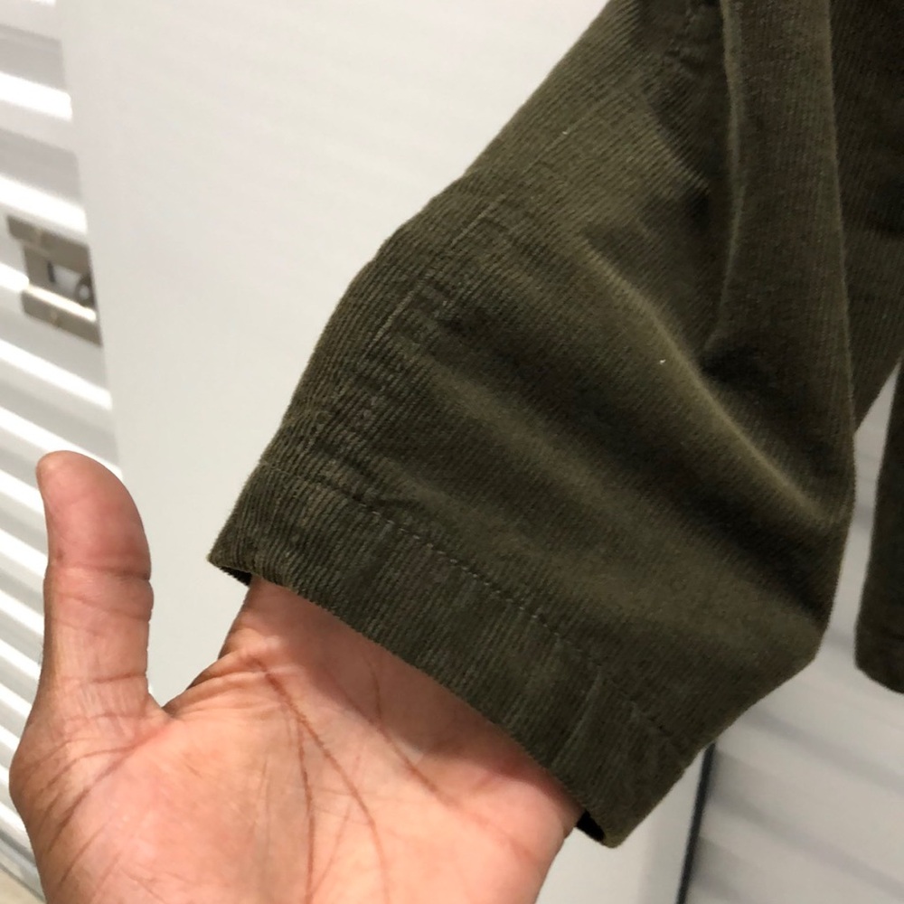 Doppelgänger Men's Olive Green Corduroy Jacket - Picture 4 of 10